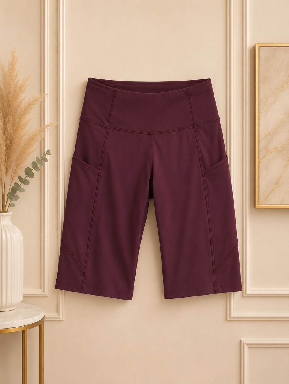 lululemon athletica 6 High-Rise Bike Shorts in Plum
